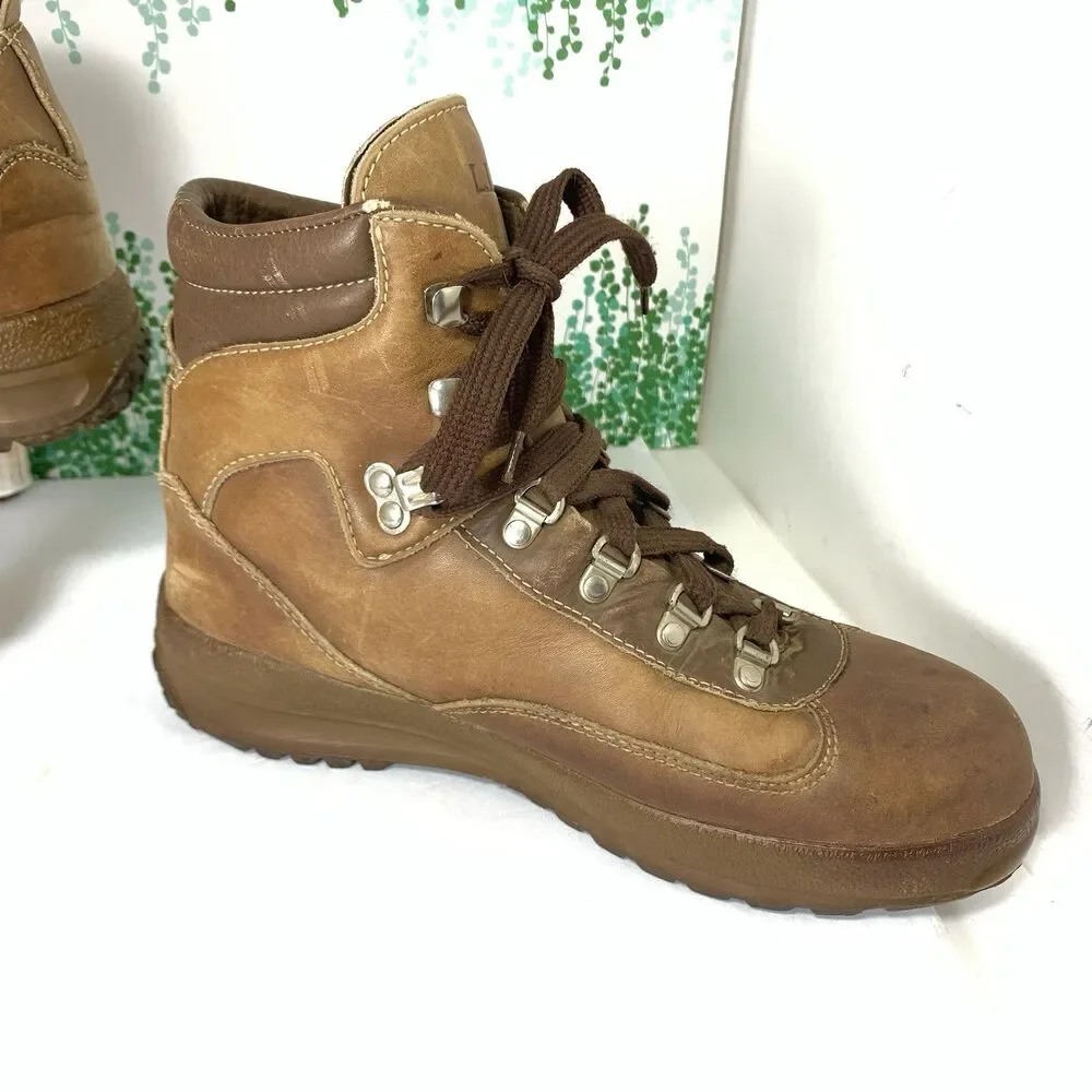 L. L. Bean Vintage Cowhide Leather Hiking Gore-Tex Boots Size 8.5 Mens